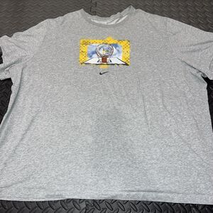 Nike Shirt Adult 4XL Gray Swoosh Athletic Training Workout Casual Tee Me…